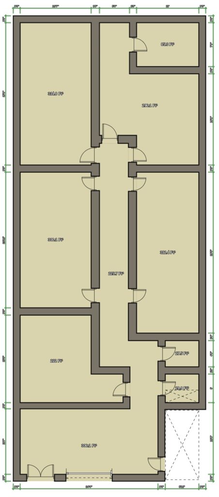 Our floorplan to add more escape rooms in Charlottesville.